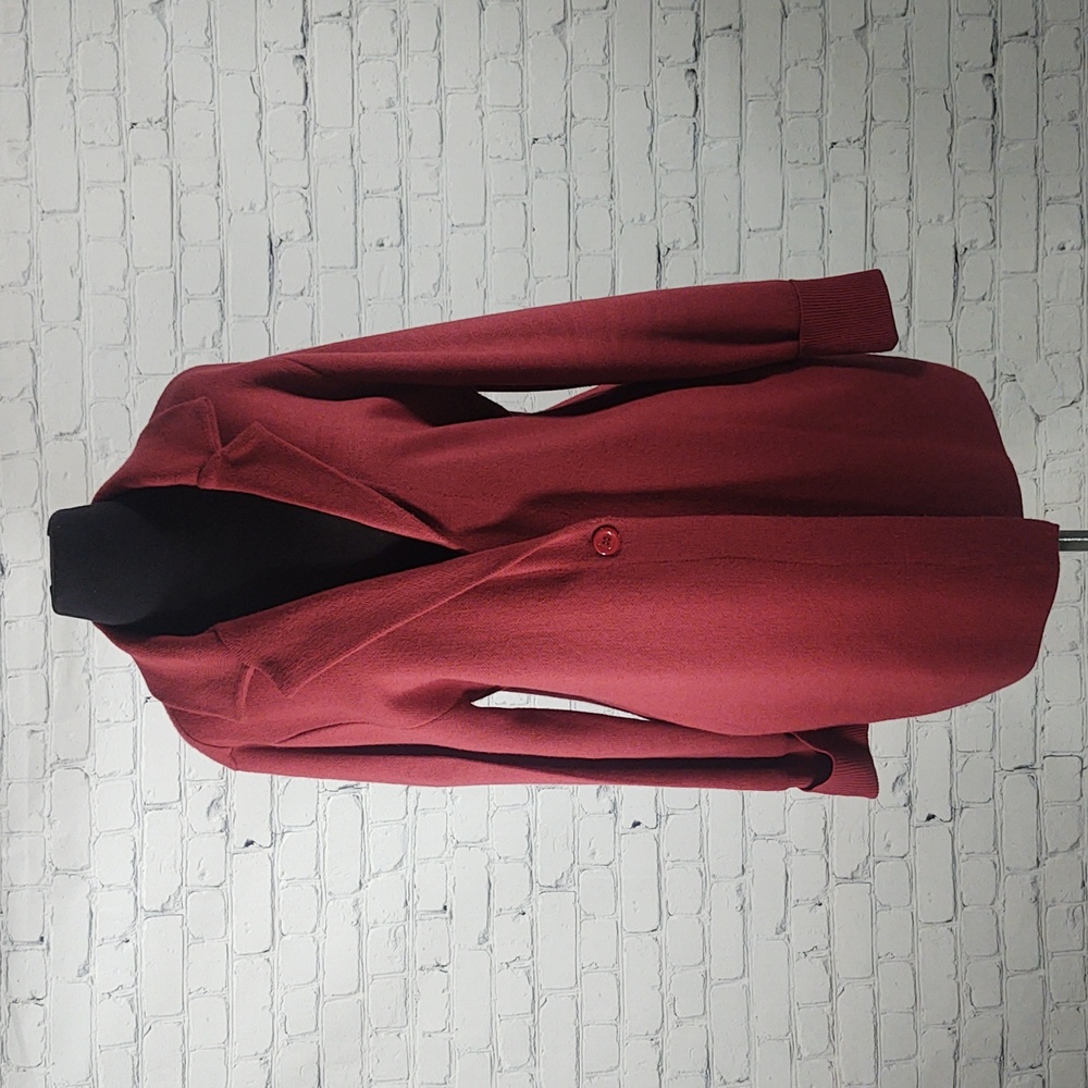 New York and Company Size M Burgundy Sweater Blazer